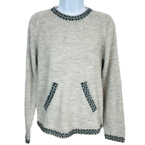 Alpaca Connection Alpaca blend Handmade  in Peru Sweater crewneck - Picture 2 of 11